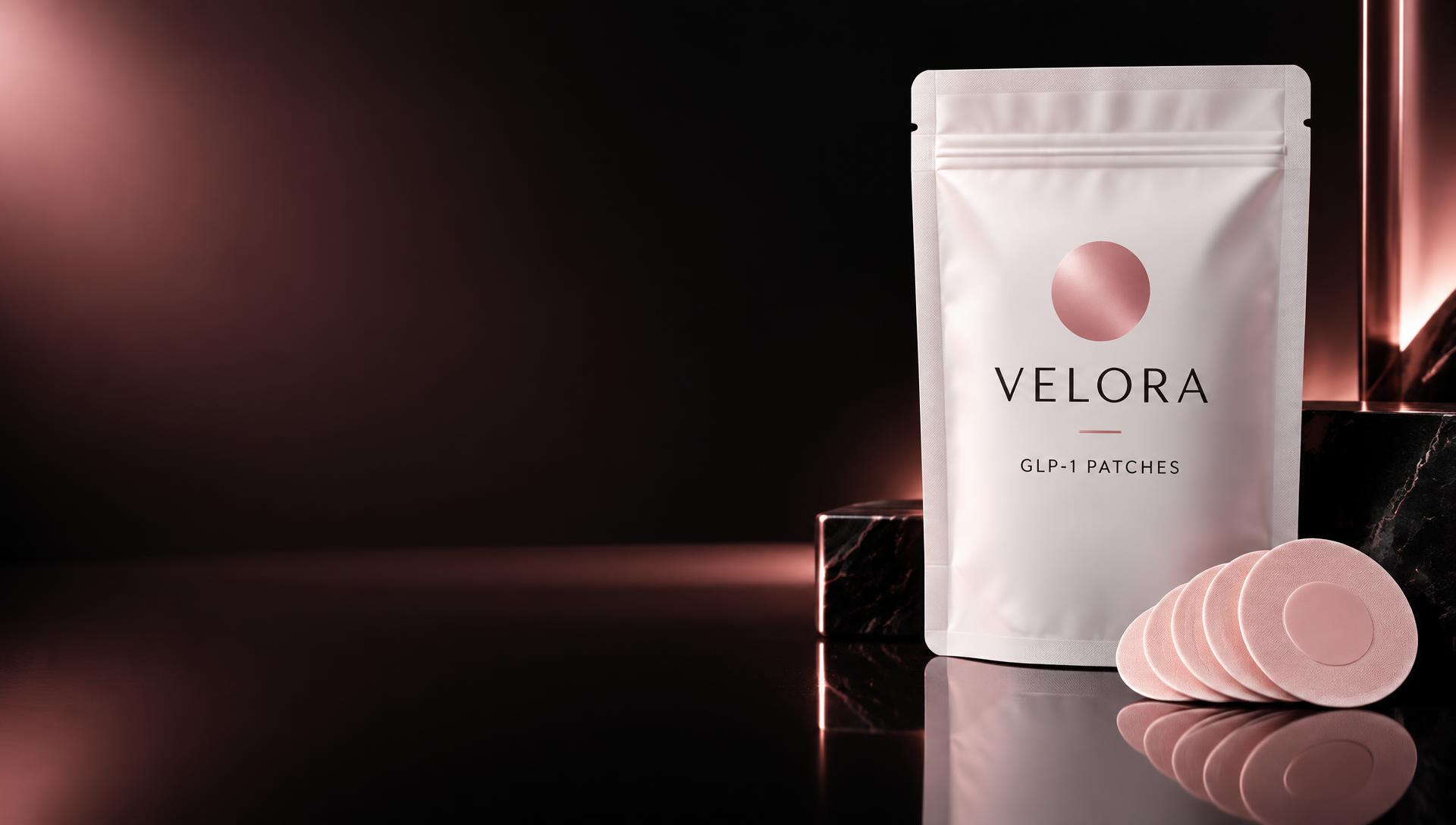 Confezione VELORA GLP-1 Patches e cerotti rosa